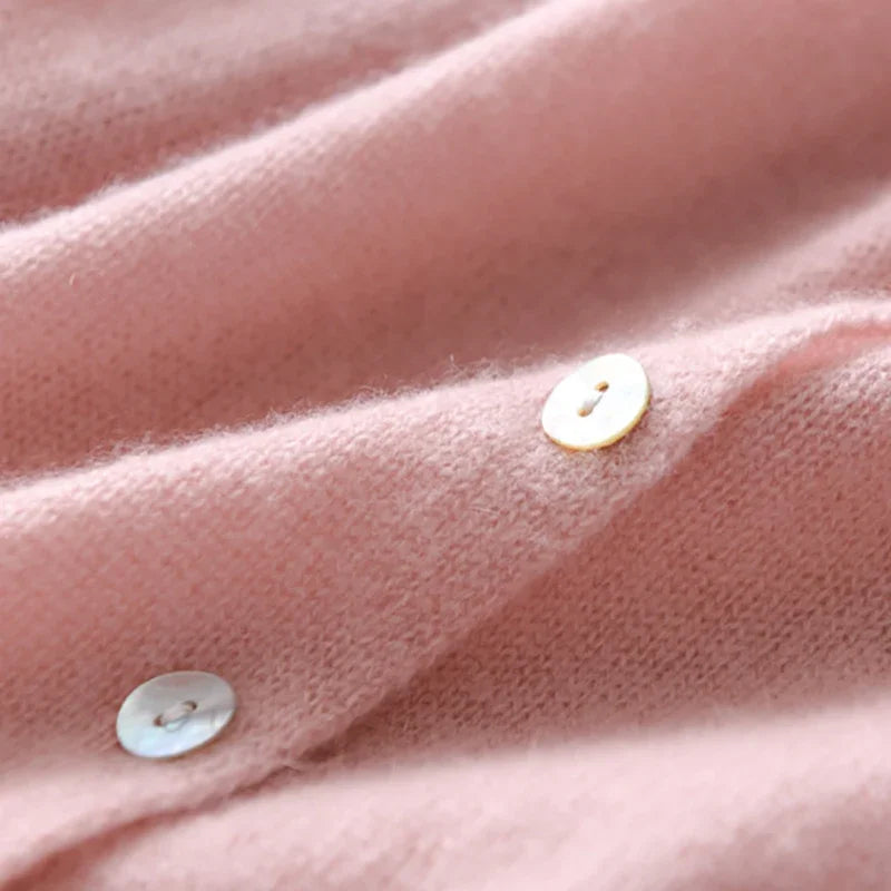 Amélise Asymmetric Button Sweater