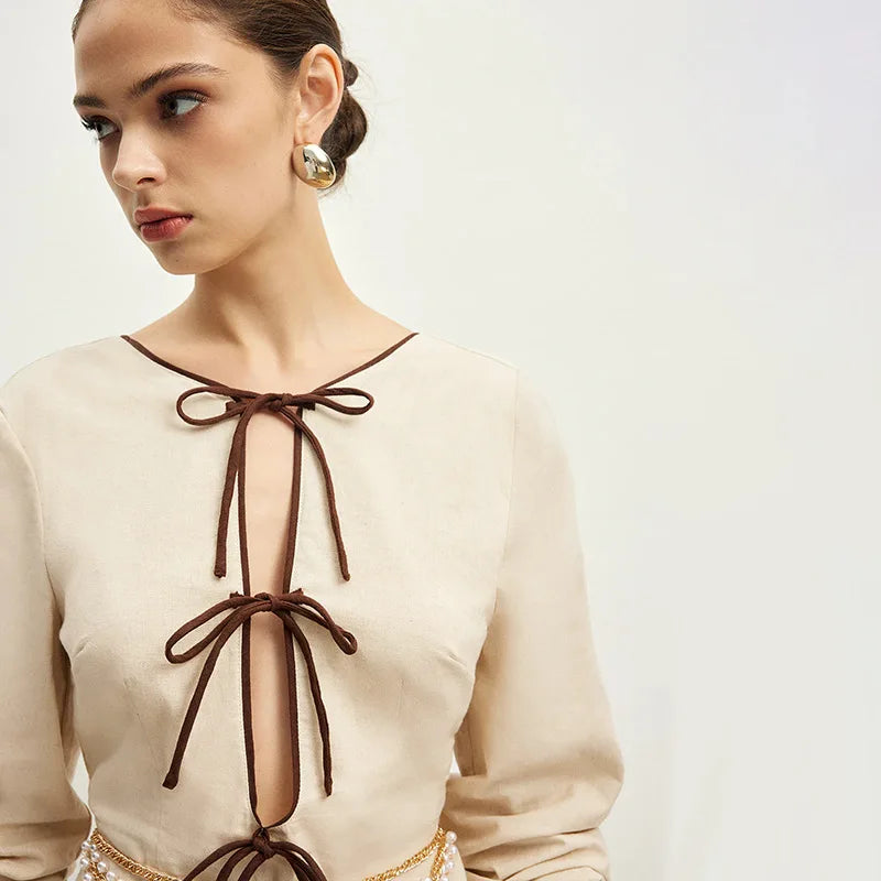 Valentina Open-Front Dress