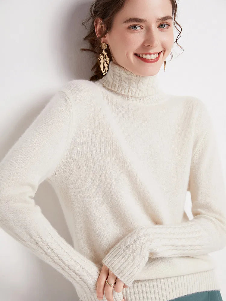 Valentina 100% Merino Turtleneck