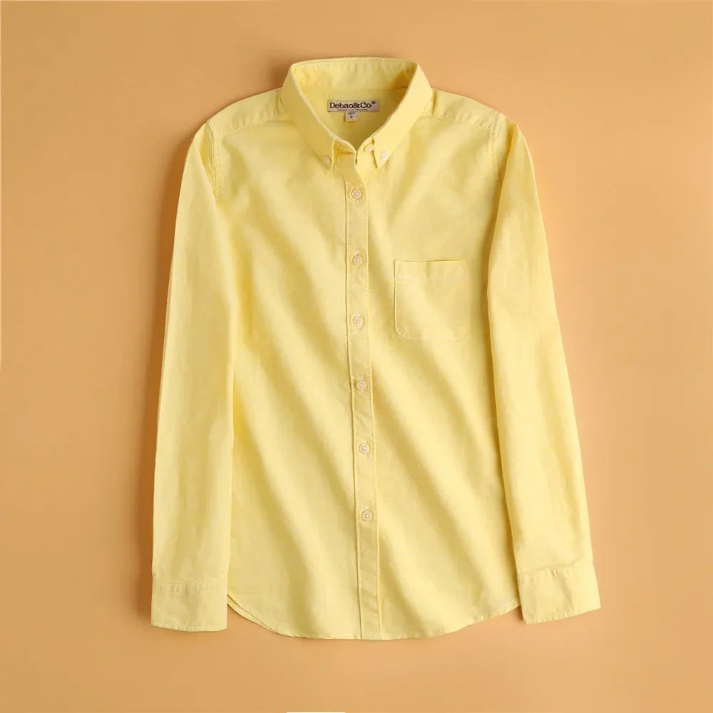 Pastel Oxford Elegant Blouses