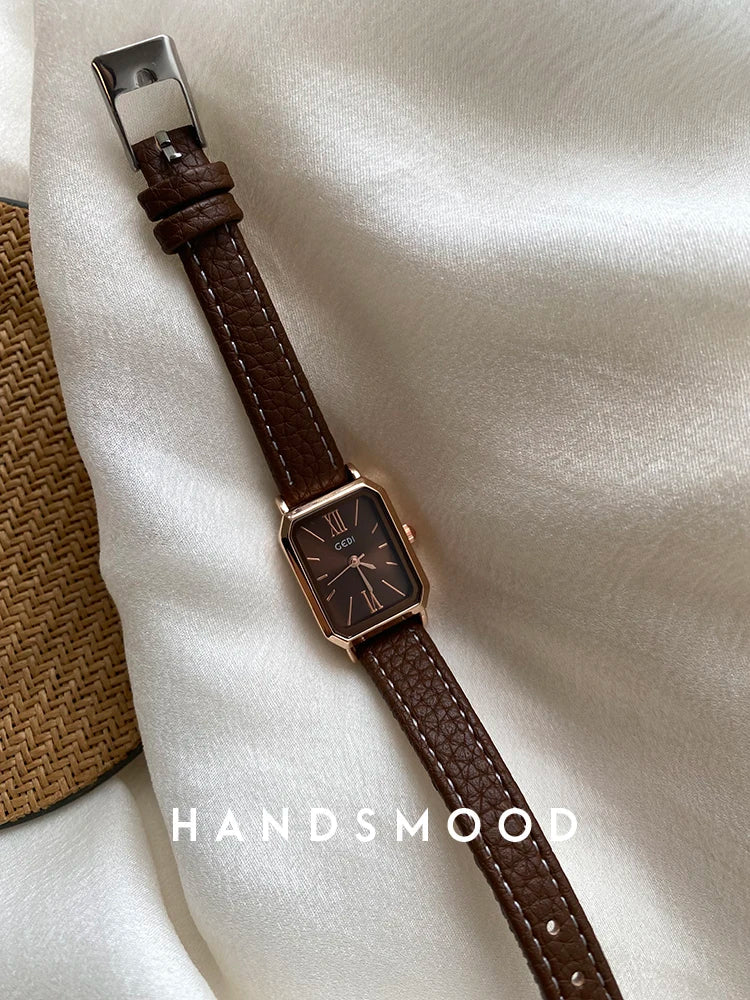 Delmere Leather Strap Watch