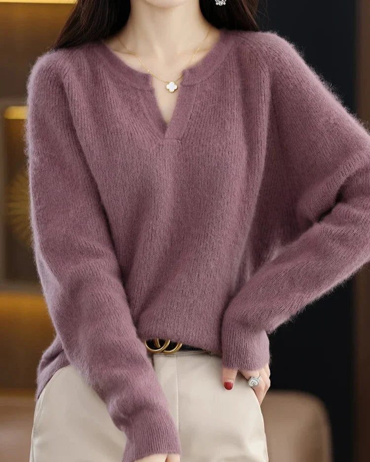 Brushed Mink Wool Pullover