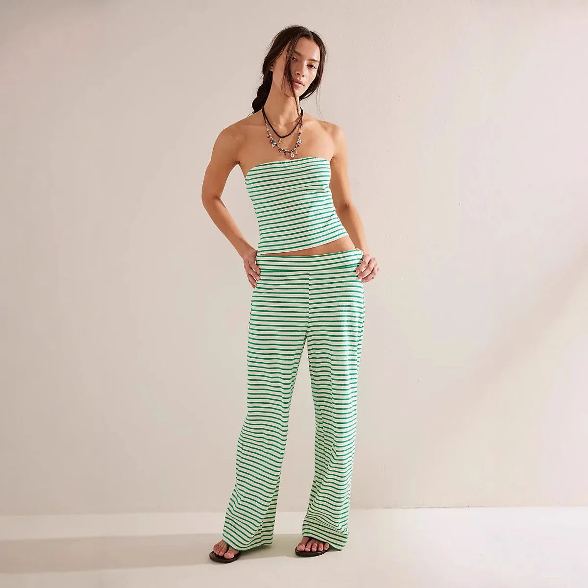 Romena Linen Striped Set