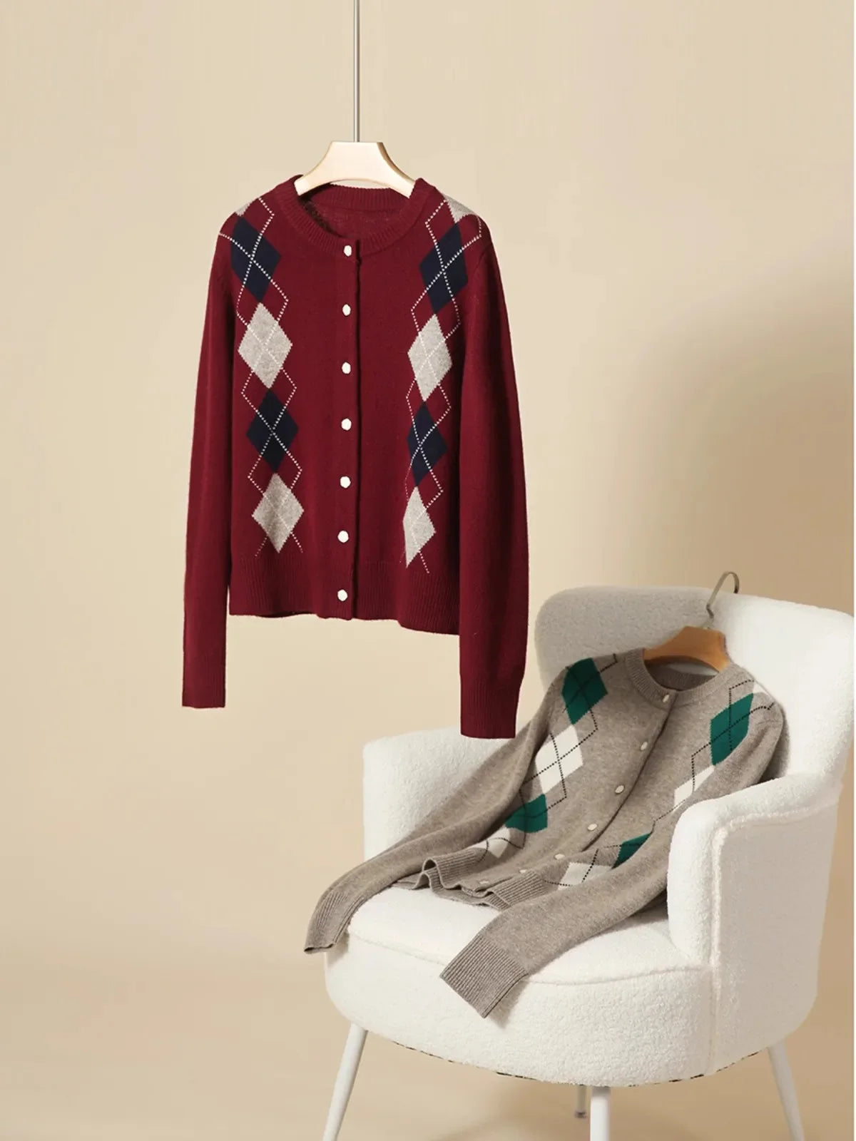 Elle Diamond Cashmere Cardigan