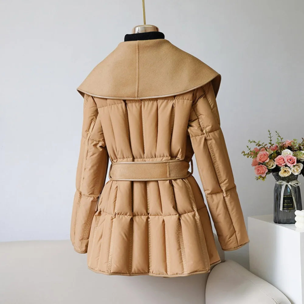 Lady Diana Belted Down-Jacket