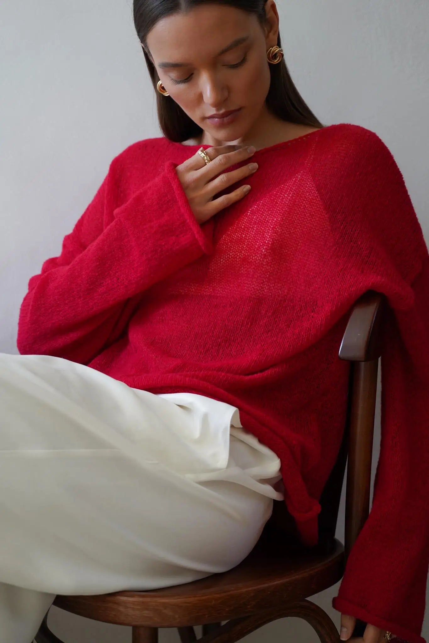 Liora Relaxed Crewneck Sweater