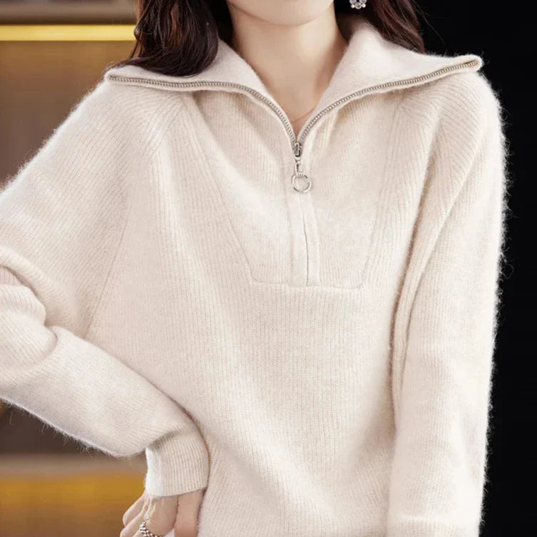 Mink Wool Half-Zip