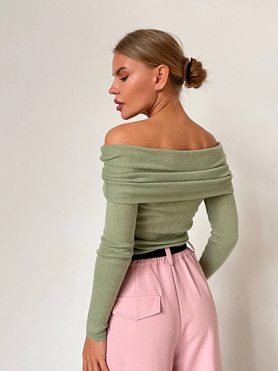 Orvieto Off-Shoulder Knit Top