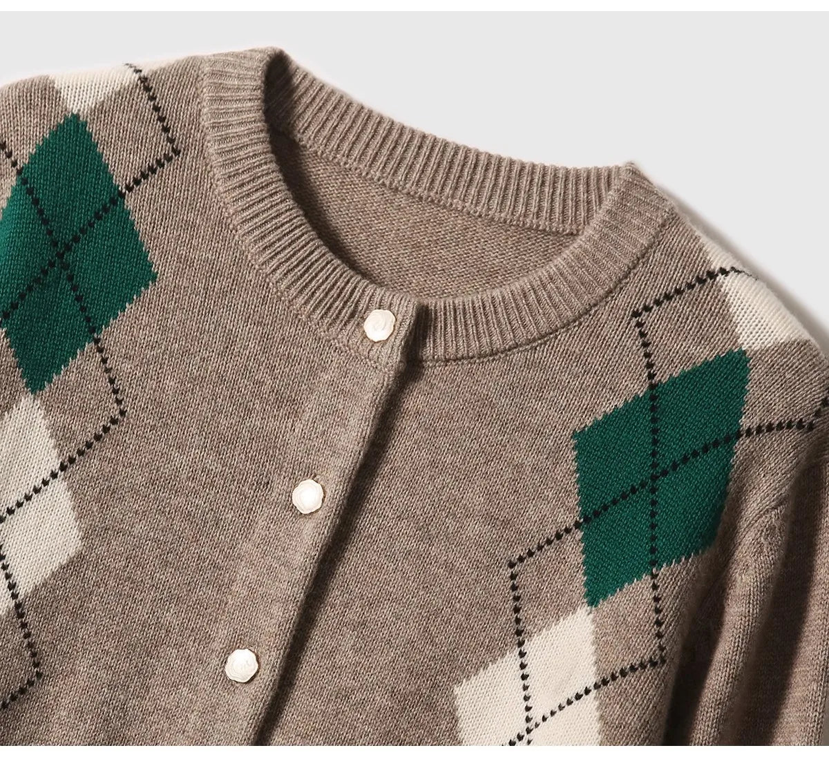 Elle Diamond Cashmere Cardigan