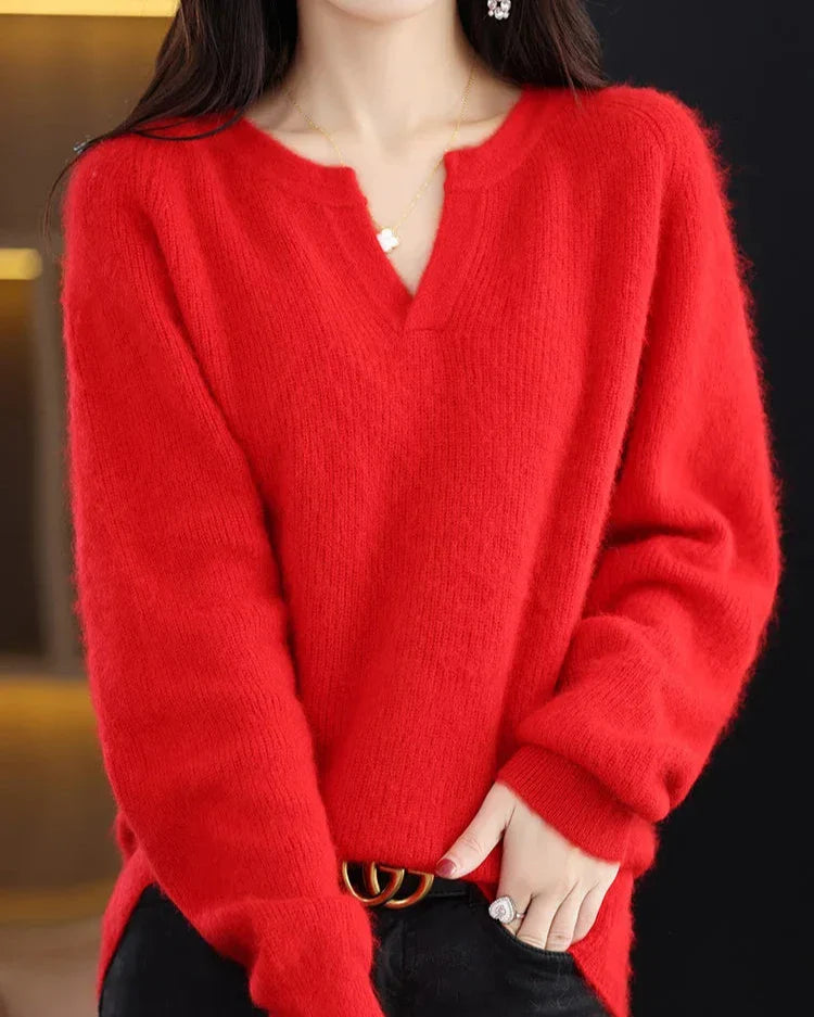 Brushed Mink Wool Pullover