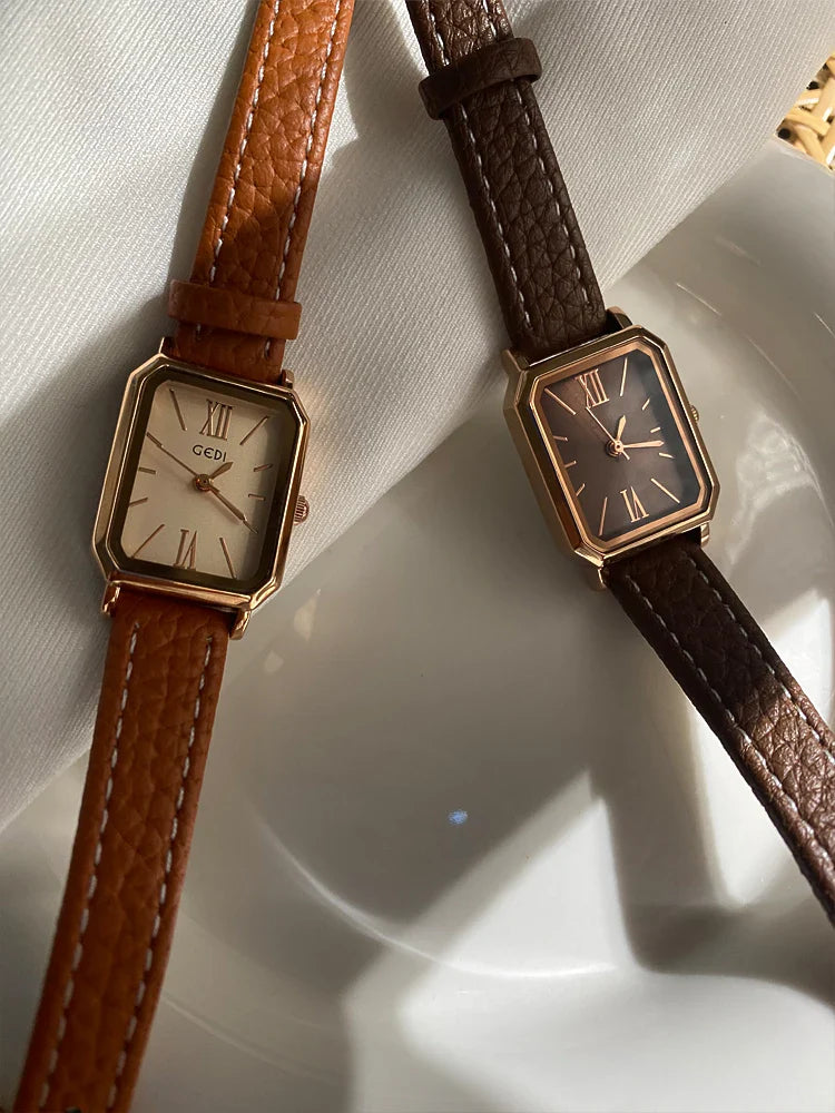 Delmere Leather Strap Watch