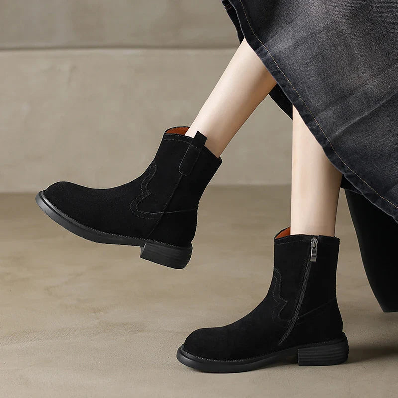 Women's Altus Zipper Leather Boots