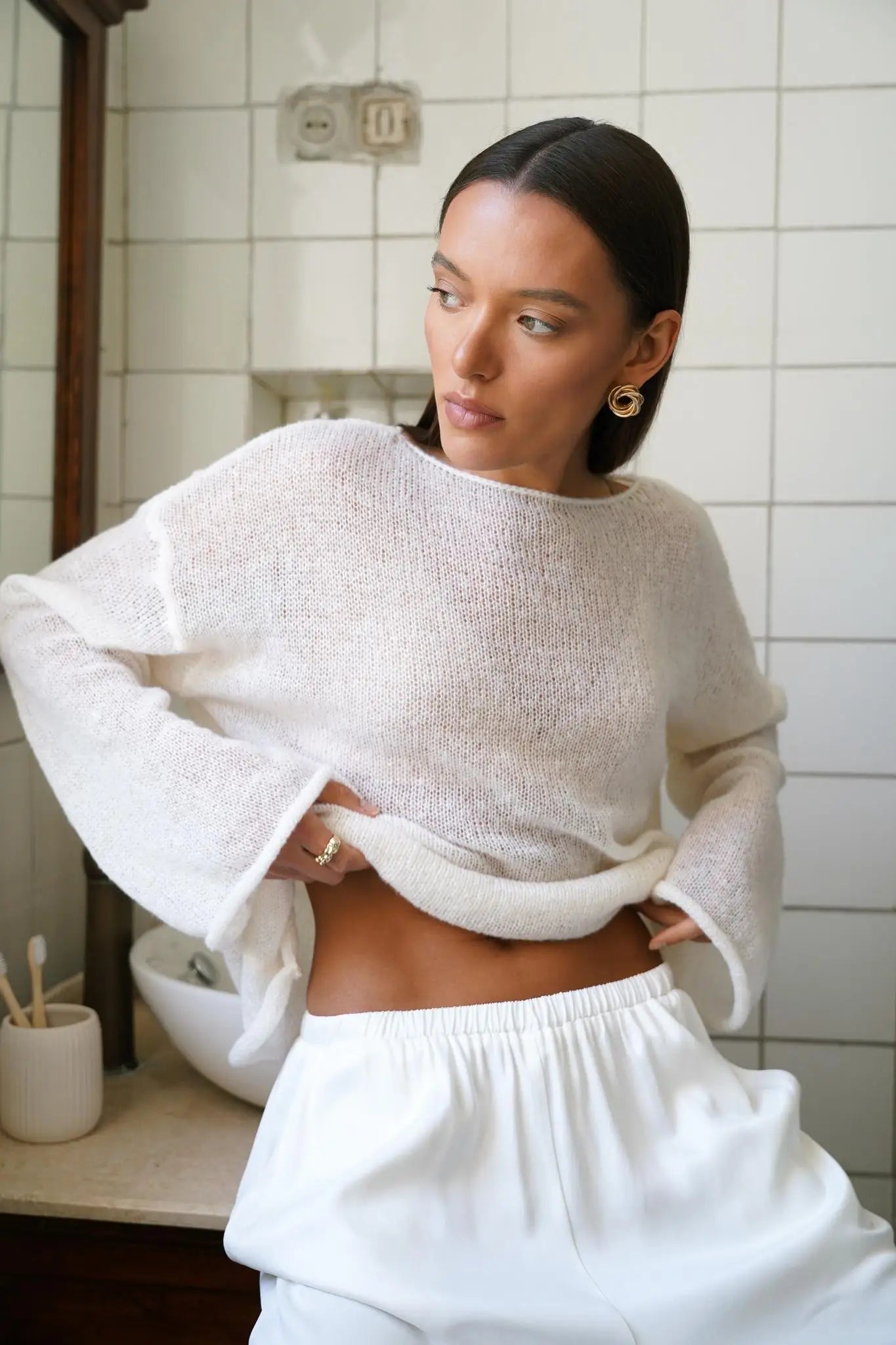 Liora Relaxed Crewneck Sweater