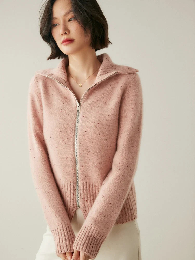 Ashmont Cashmere Zip Cardigan