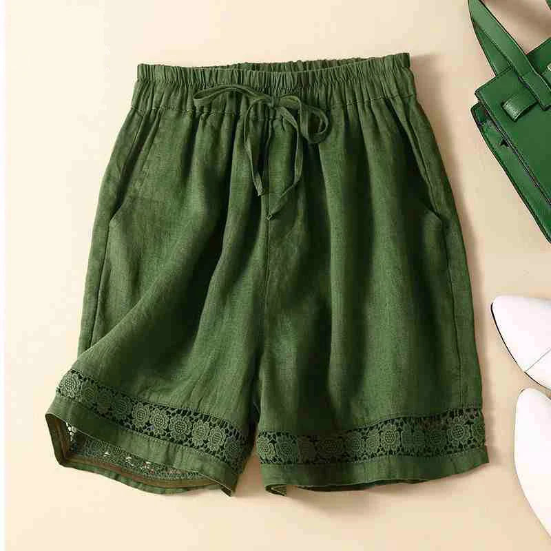 Lenora Embroidered Linen Shorts