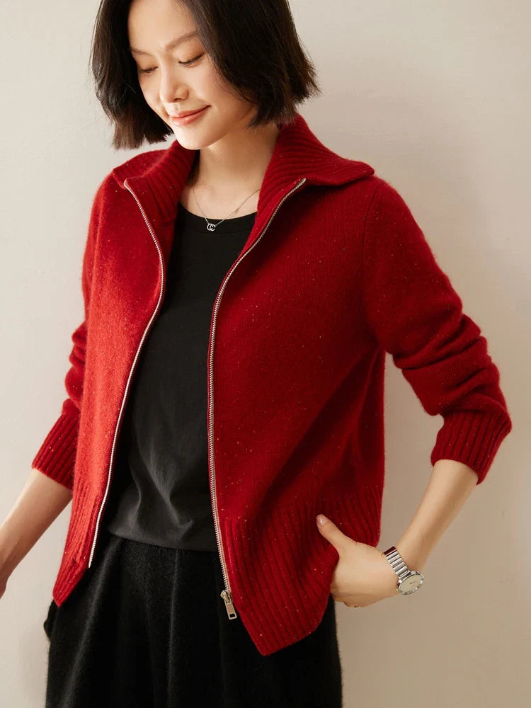 Ashmont Cashmere Zip Cardigan
