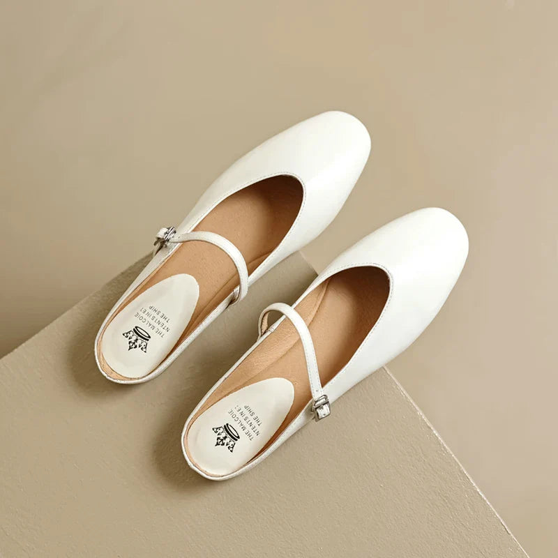 Dahlia Leather Mary Flats