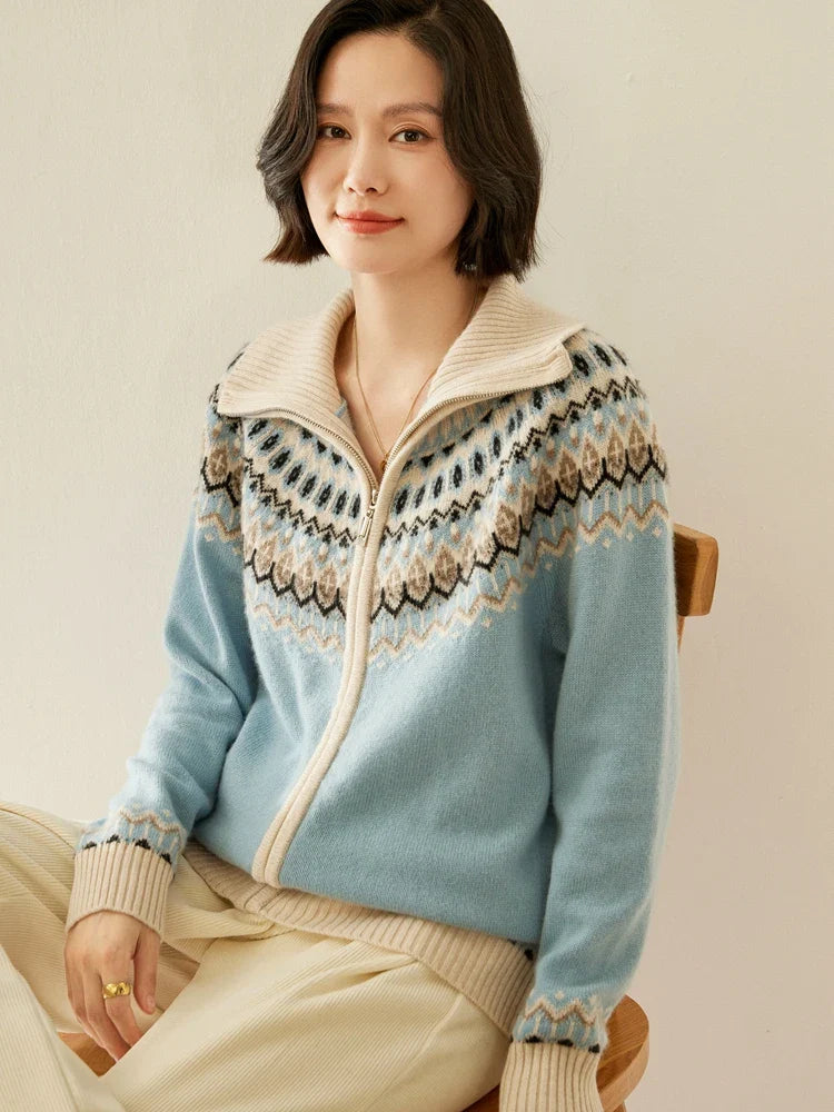 Strathan Cashmere Zip-Up