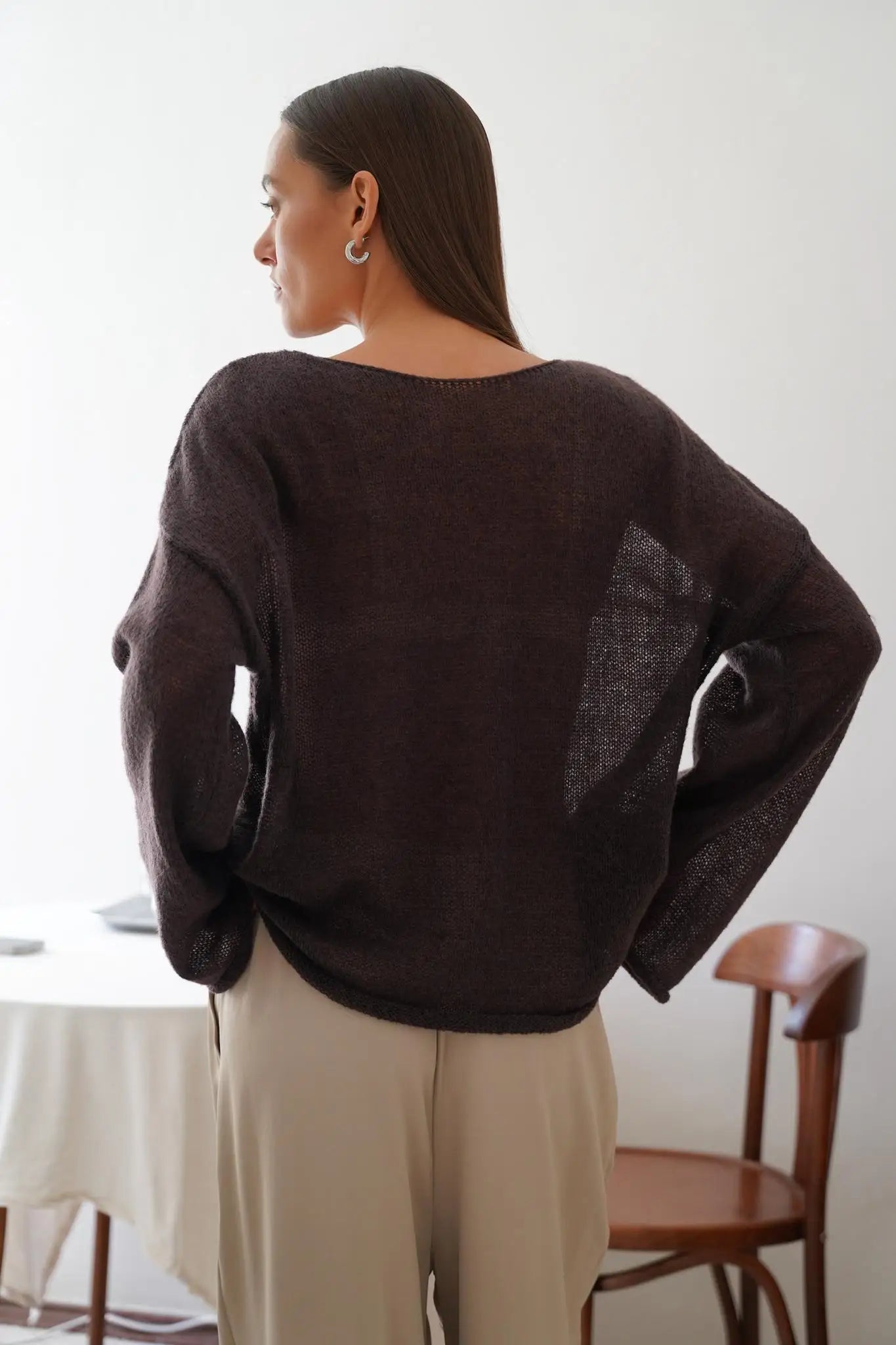 Liora Relaxed Crewneck Sweater