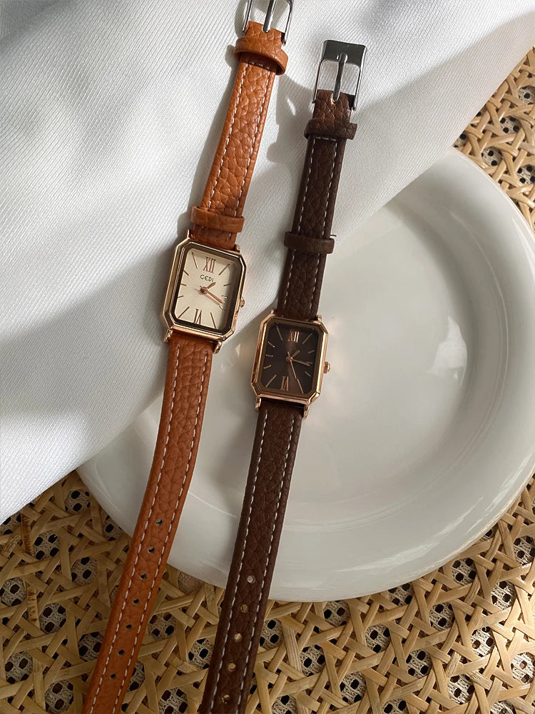 Delmere Leather Strap Watch