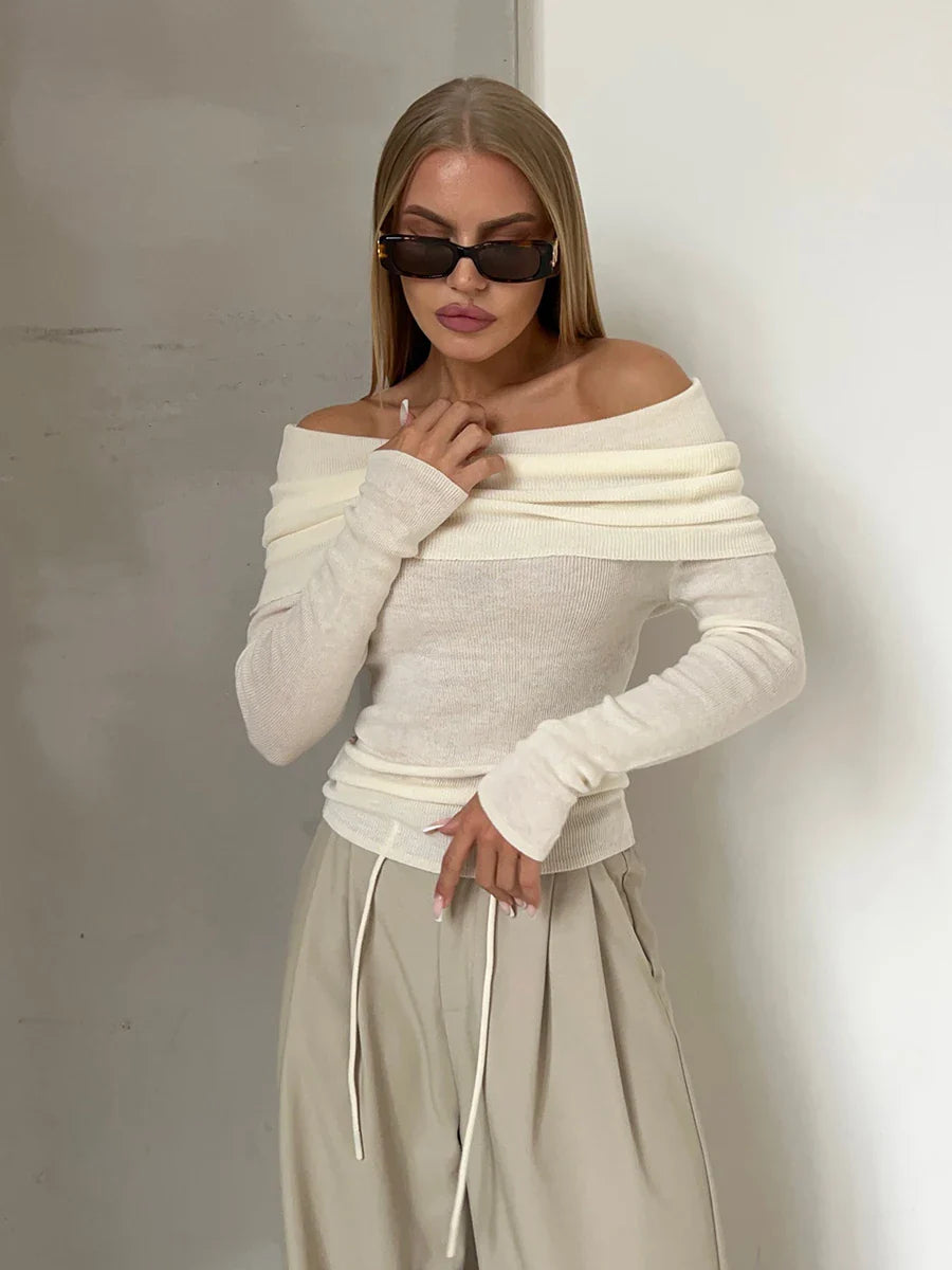 Orvieto Off-Shoulder Knit Top