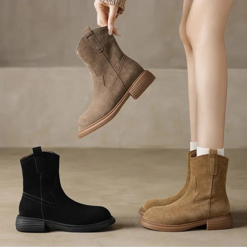 Women's Altus Zipper Leather Boots