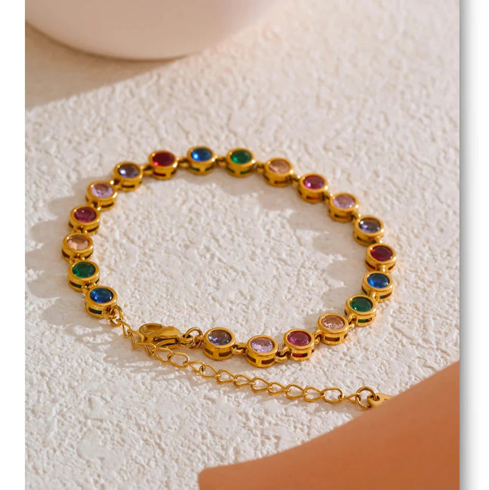 La Perla Di Luce 18k Gold Plated Gemstone Set