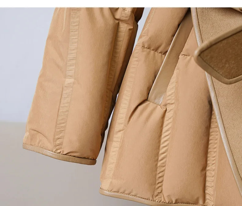 Lady Diana Belted Down-Jacket