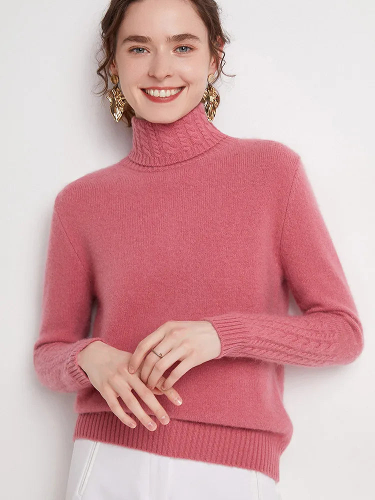 Valentina 100% Merino Turtleneck