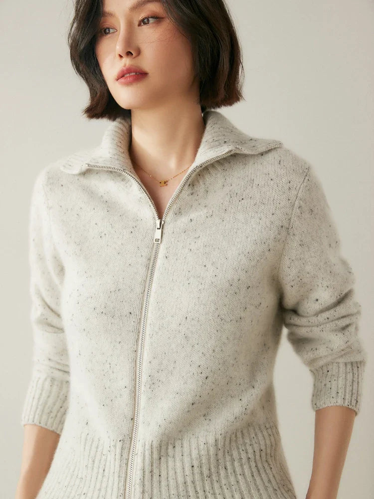 Ashmont Cashmere Zip Cardigan