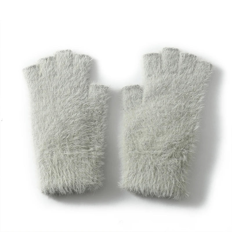Winter Mink Fingerless gloves