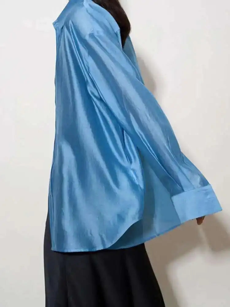 The Flowing Silk Poplin Blouse