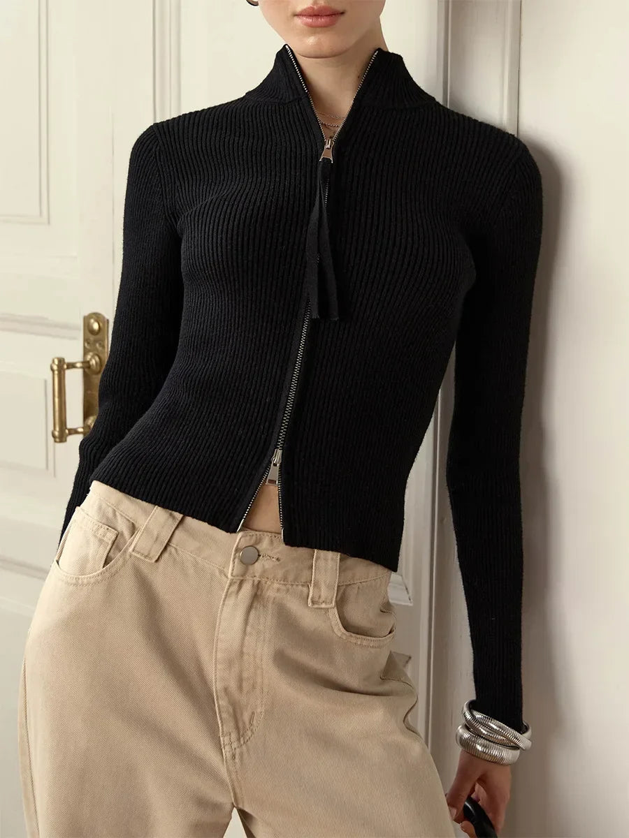 Hässleholm Cotton Double-Zip Knit