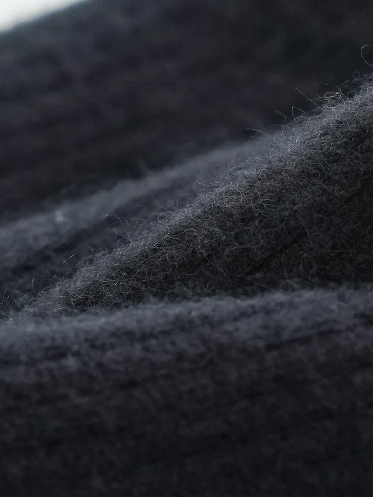 Wool Knitted Wide Leg Pants