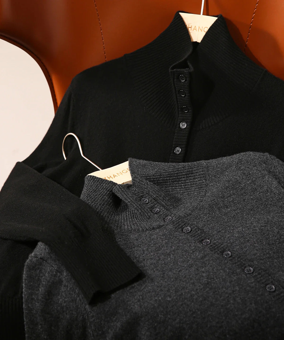 Vercelli Cashmere Button Sweater