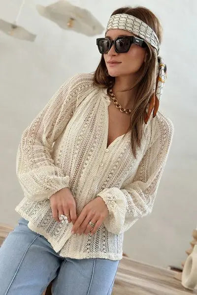 Châteaudun Vintage Summer Blouse