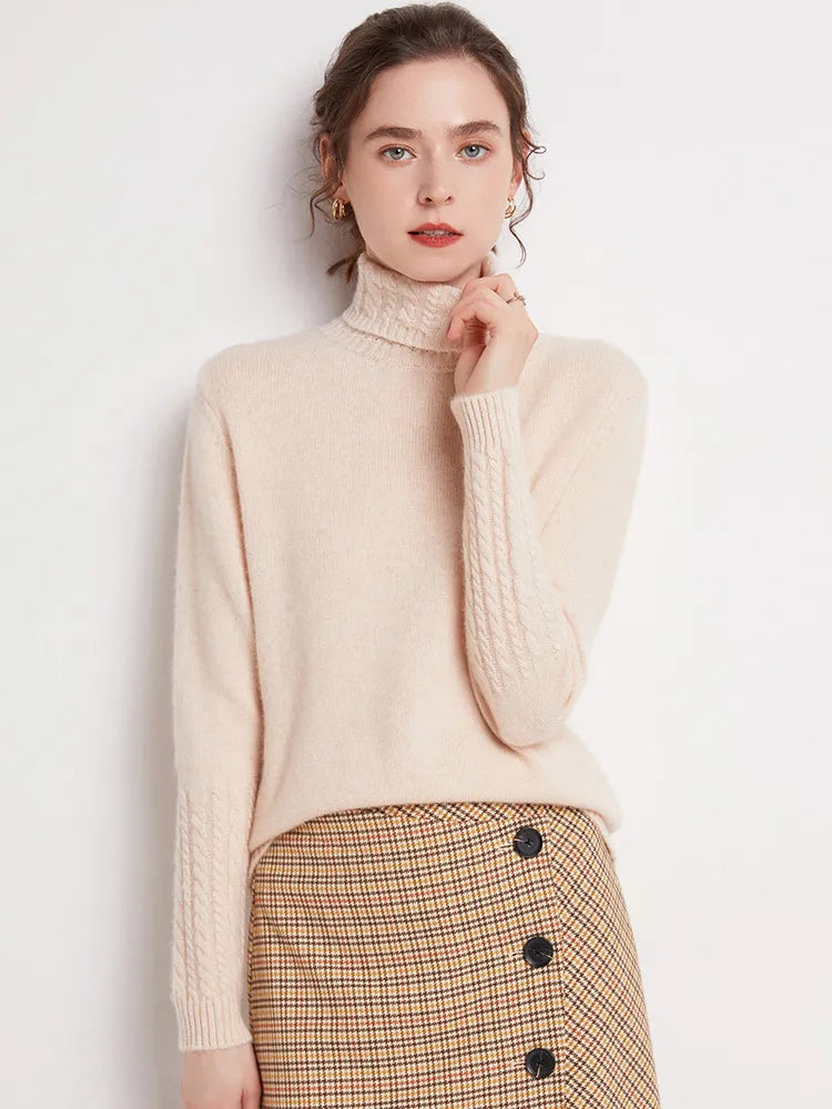 Valentina 100% Merino Turtleneck