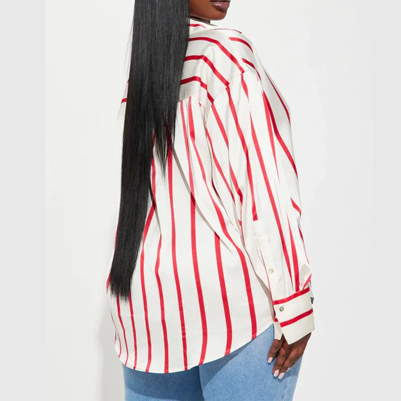 Delaney Satin Stripe Shirt