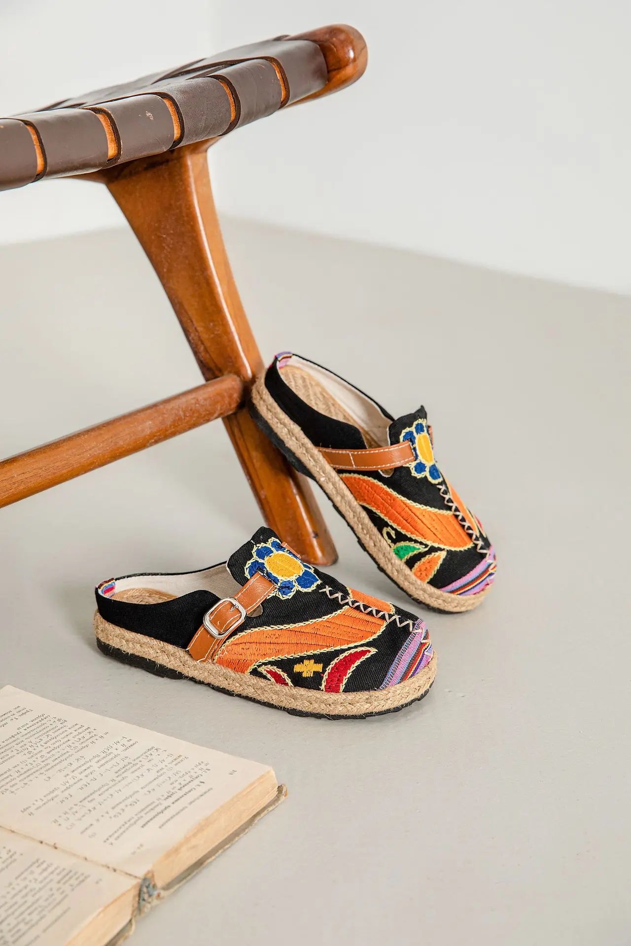 Evelyn Rojas Woven Slip-Ons