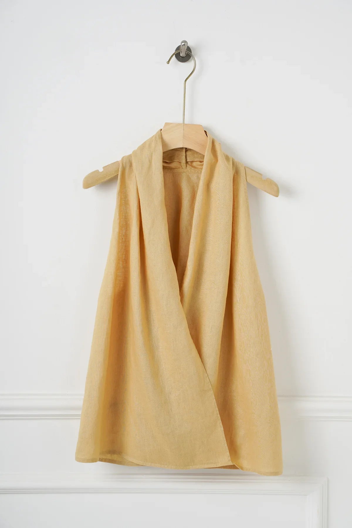 Valienne Drape Linen Vest
