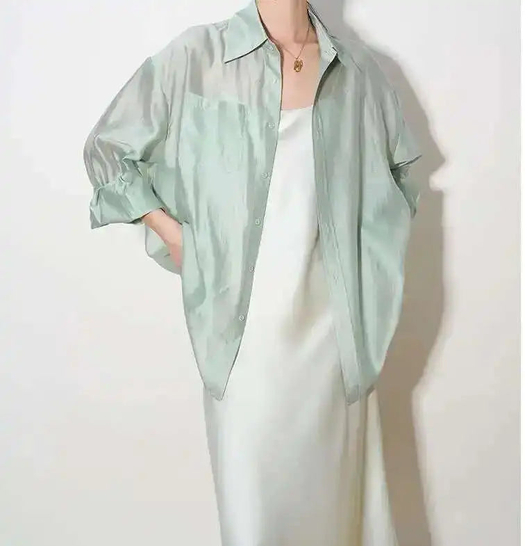 The Flowing Silk Poplin Blouse