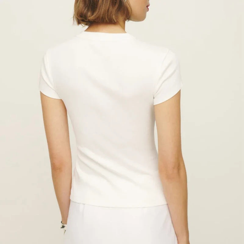 Mina Snapfront Knit Top