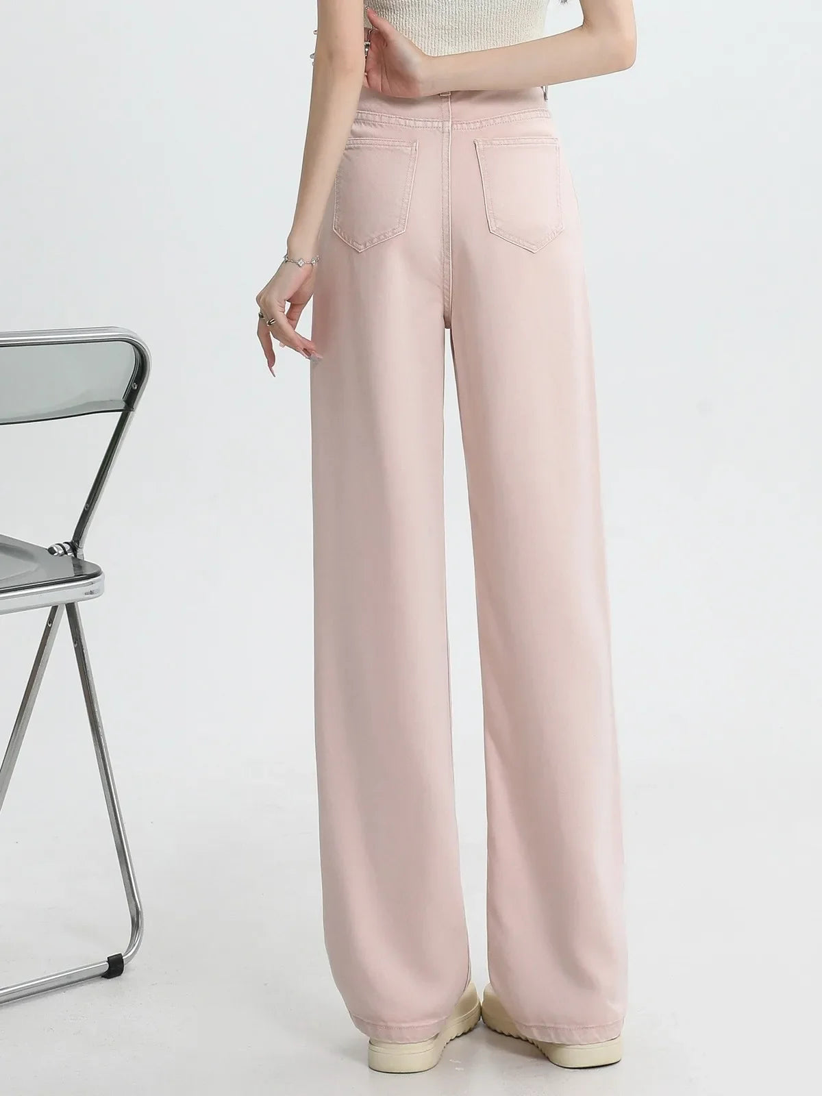Cecile Auclair Pink Denim Jeans