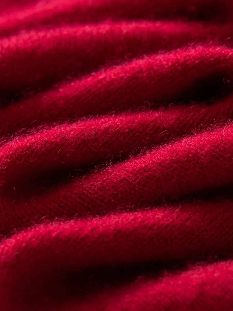 Selene Scarf-Collar Cashmere Pullover