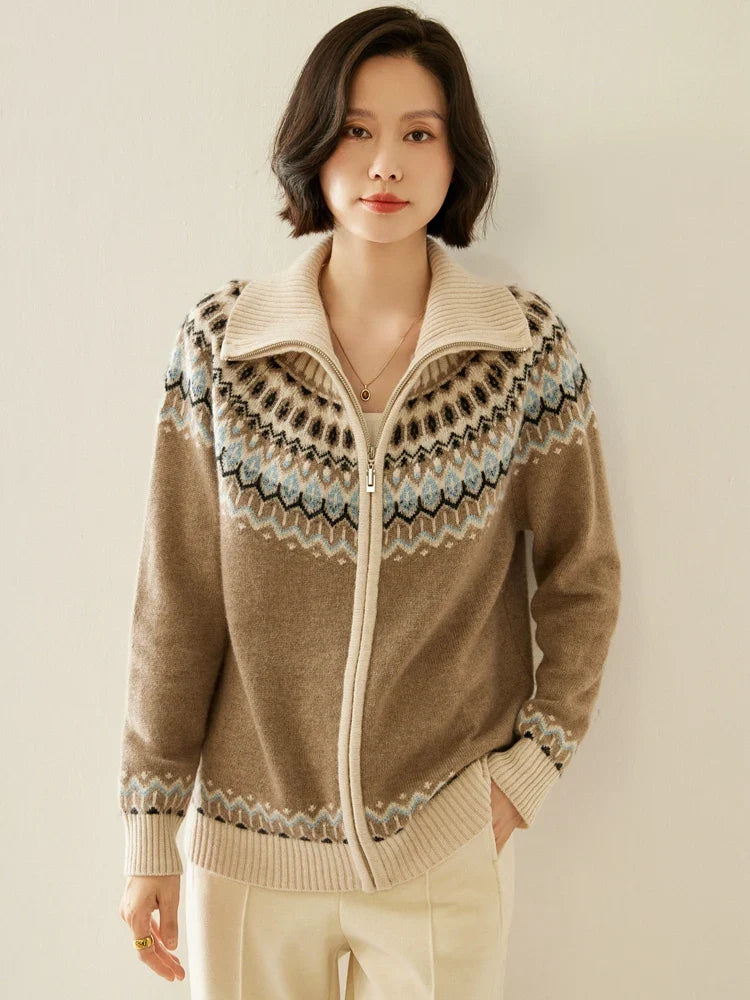 Strathan Cashmere Zip-Up