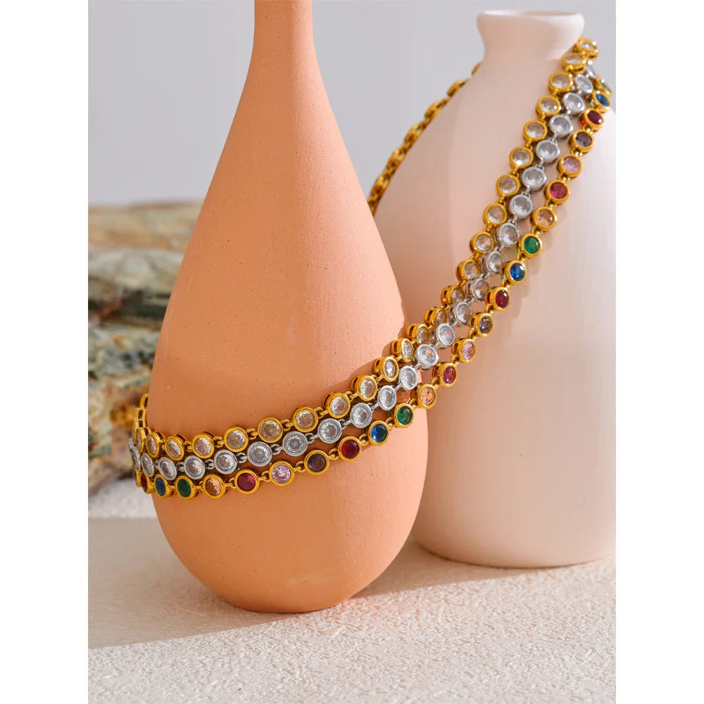 La Perla Di Luce 18k Gold Plated Gemstone Set