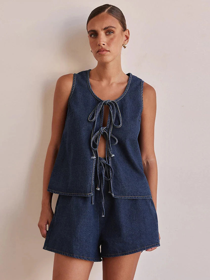Valeria Denim Ensemble