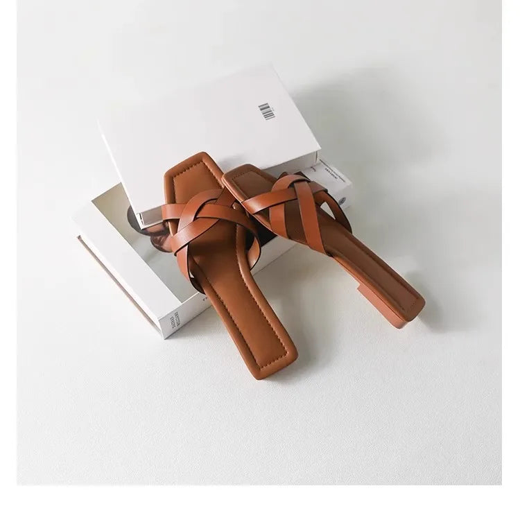 Orielle Woven Slide Sandals