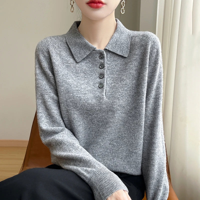 West Village Wool Polo Sweater