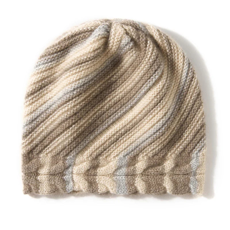 Alpine Stripe Cashmere Beanie